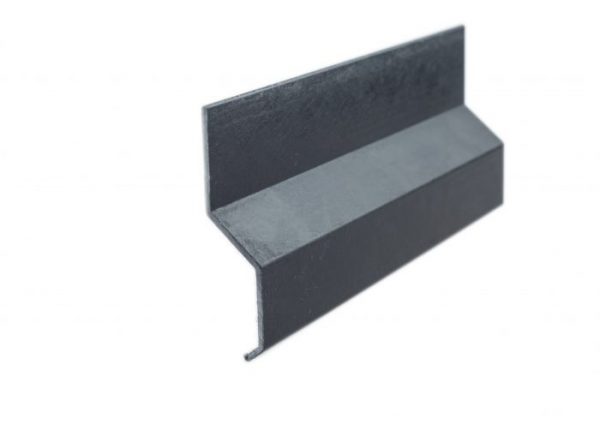 Asphalt termination bar black