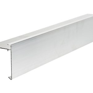 80mm face aluminium felt trim 3m Long