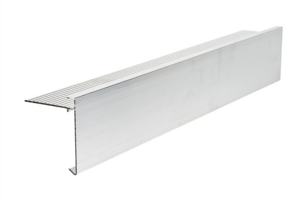 80mm face aluminium felt trim 3m Long