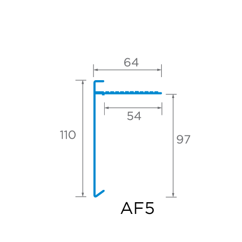 110mm Aluminium Trim Drawing