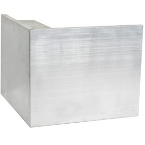 150mm aluminium felt trim external corner