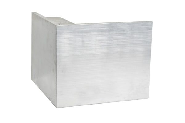 150mm aluminium felt trim external corner