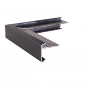 40mm Face GRP Felt trim External Corner Black