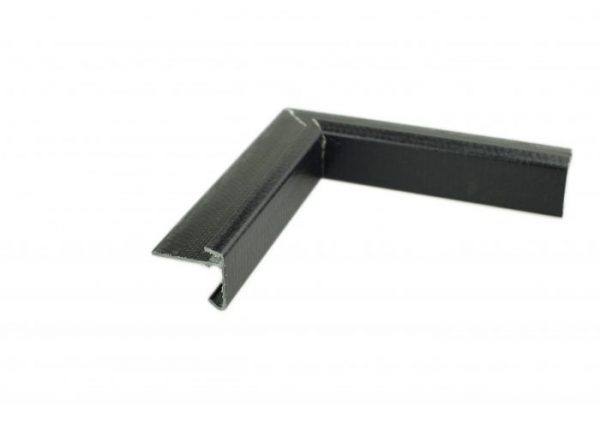 40mm Face GRP Felt trim Internal Corner Black 6282